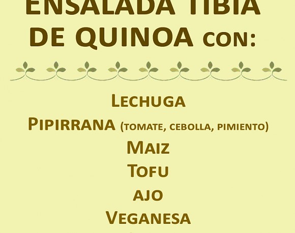 Ensalada Tibia "Quinoa"