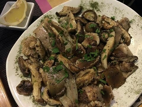 Sauteed mushrooms, shiitake, cardo,...