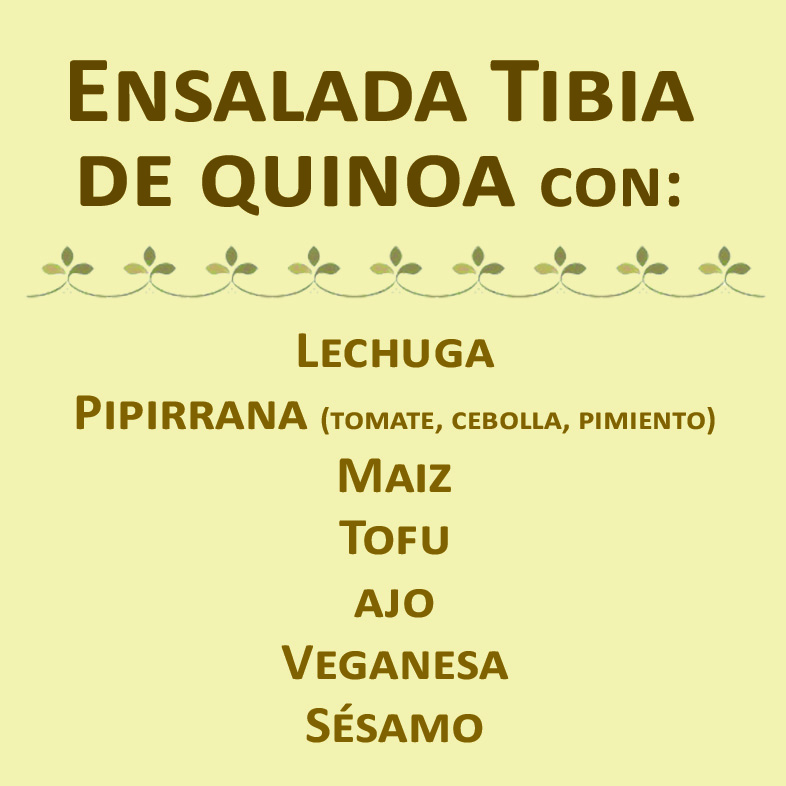 Ensalada Tibia "Quinoa"